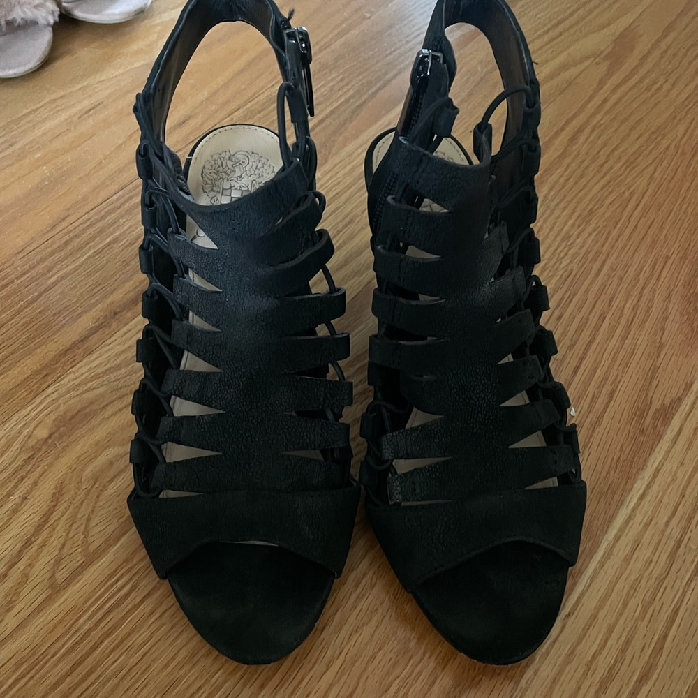 Vince Camuto Women's Black Strappy Sandals